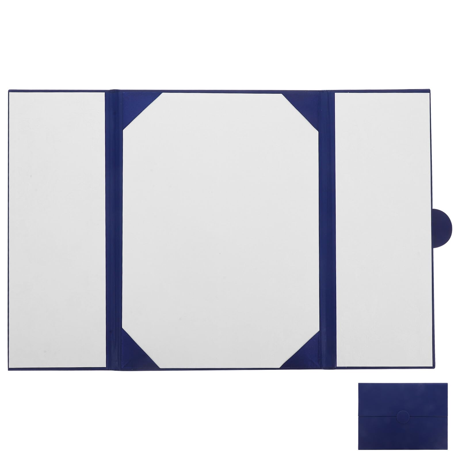 Porta Certificato Trifold in PU Resistente per Diplomi e Certificati Cartellina Protettiva per Documenti di Laurea Matrimonio e Anniversario Custodia Cartone Robusta per Pergamene