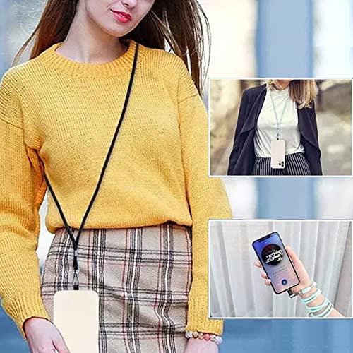 Hotemia Cell Phone Lanyard,Crossbody Phone Lanyard With Adjustable Nylon Neck Strap,Compatible With Most Cell Phones (Black 1 Pack) #TOP5