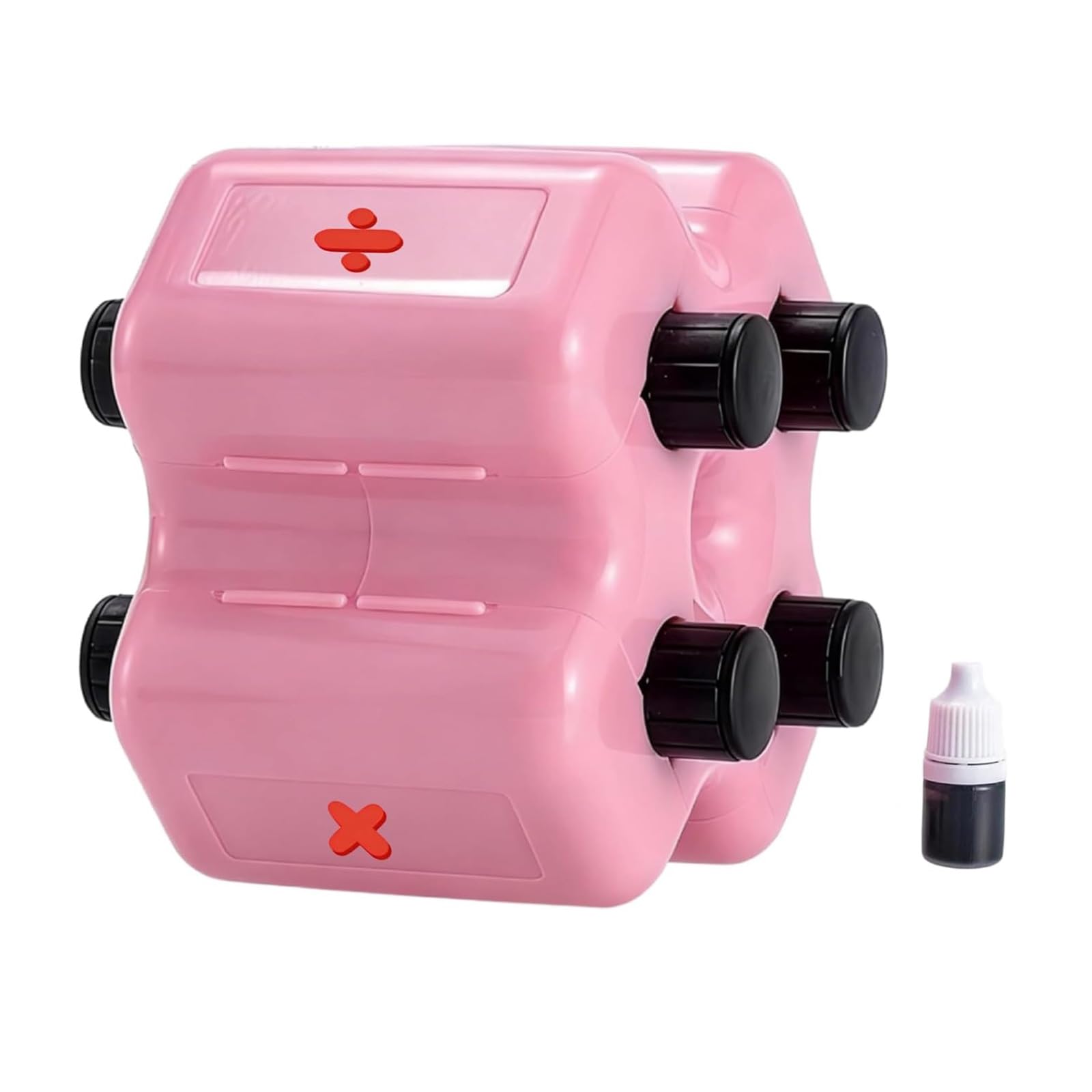 Mathematical Operations Practice Stamper ABS Roller Stamper Addition Subtraction Multiplication Division Teaching Aid Portable Math Teaching Aid