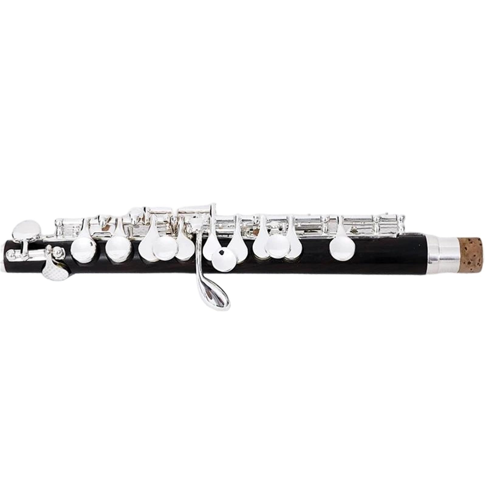 Profesional Flauta Piccolo Profesional C Llave Cuproníquel Flauta De Tamaño Medio Material Del Cuerpo Plateado Baquelita MPC-861