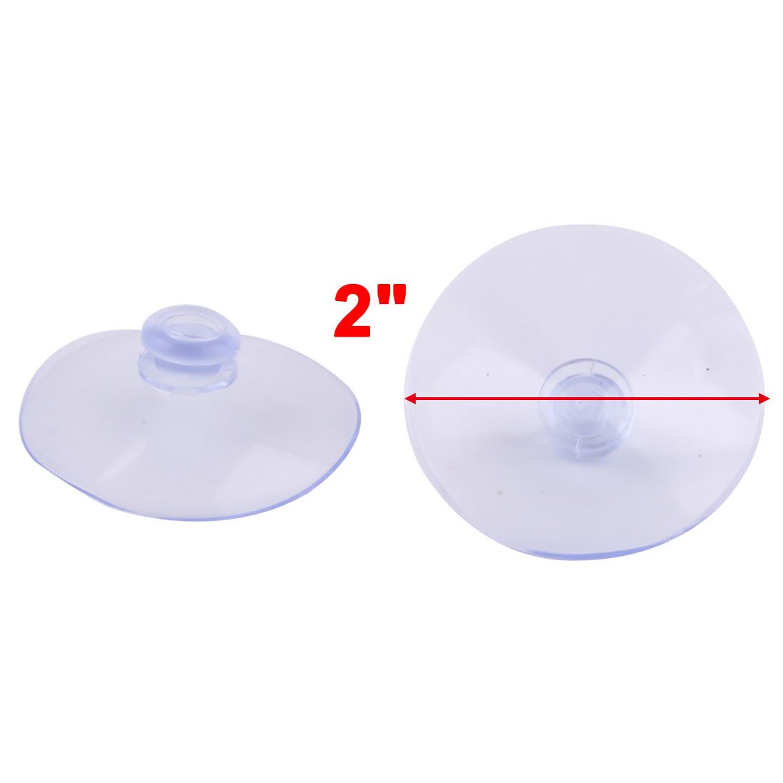 Uxcell Rubber Home Desk Glass Transparent Anti-Collision Suction Cups Sucker Holders Pads 8pcs