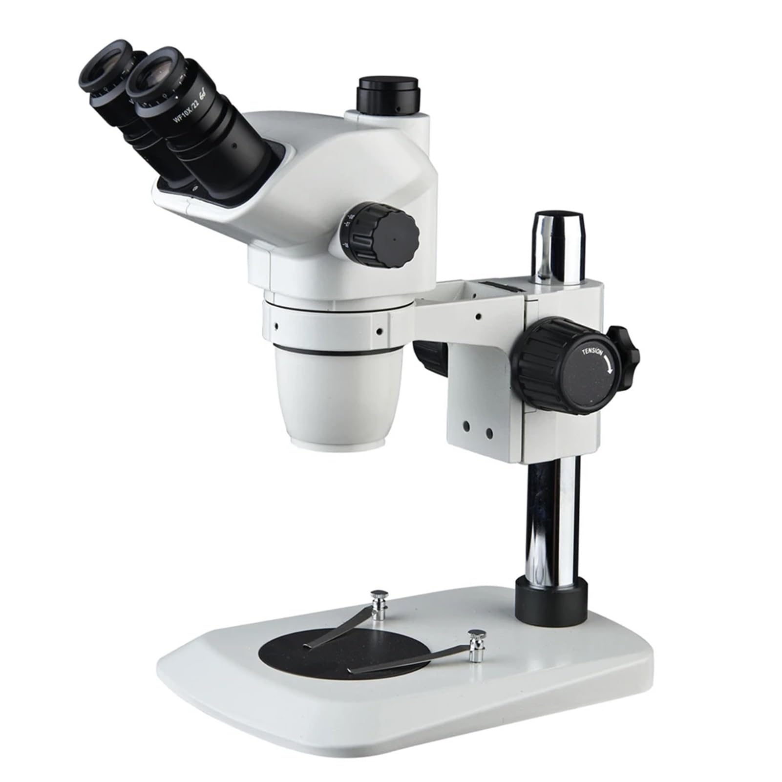 Simul-Focal Trinocular Stereo Microscope 7X-45X for PCB Inspection and Industrial Use