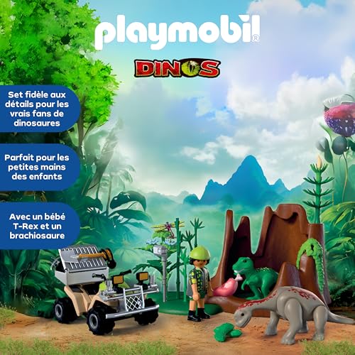 Playmobil Dinos 72069 Cachette des dinosaures - vue 5