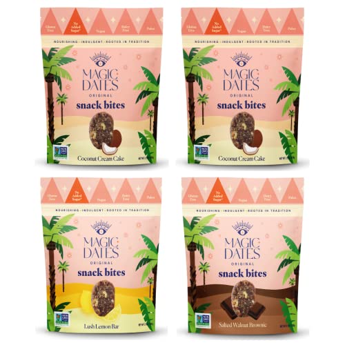 MAGICdATES-Dates-Snack-Bites-No-Added-Sugar-No-Sweetener-Whole-Food-Snack-Grown-in-California-Gluten-Free-Paleo-Delicious-Variety-4-Pack