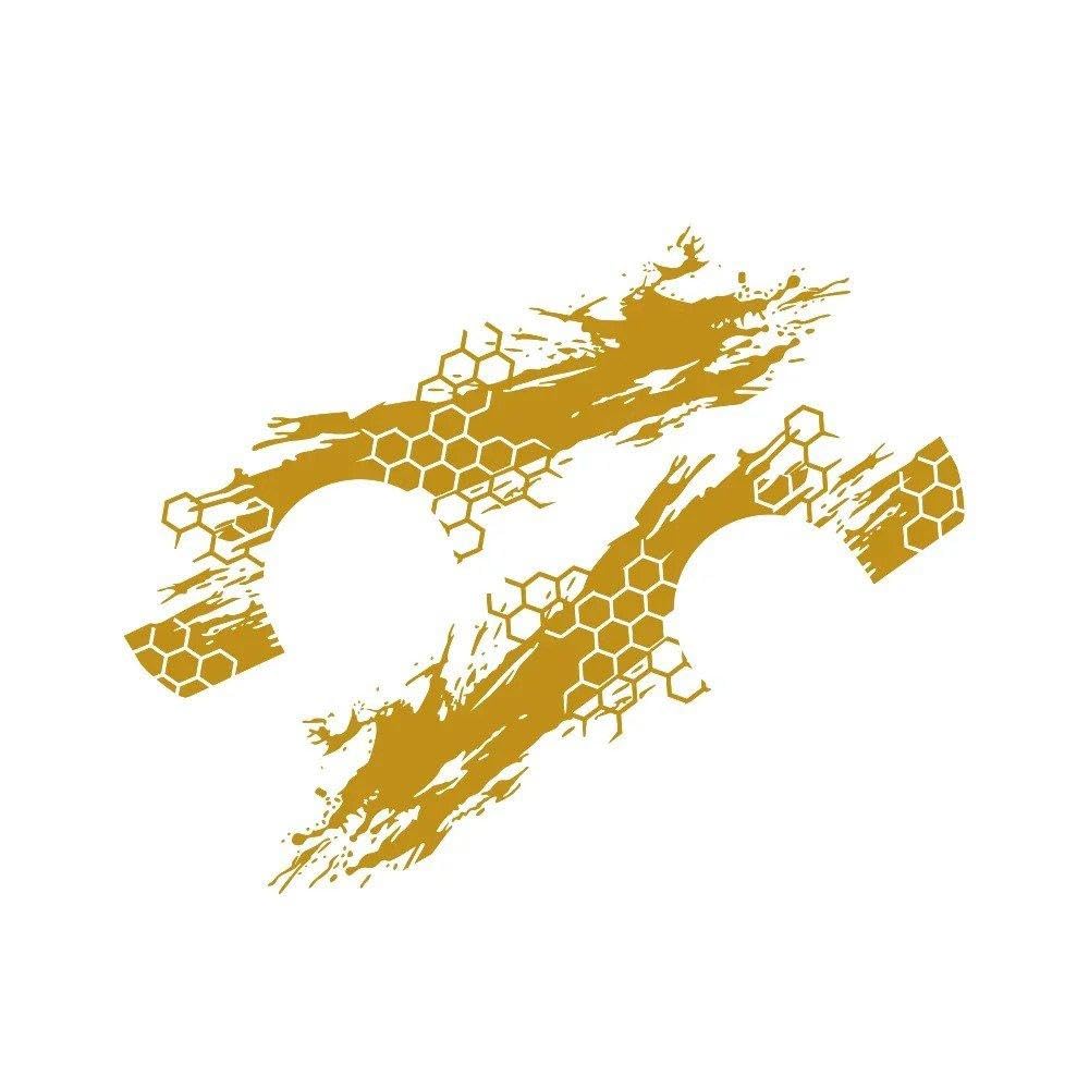 Dabhuoc Matt Gold Car Door Side Stickers Car Livery Auto Tuning Accessories Car Vinyl Full Body(Matt Gold)