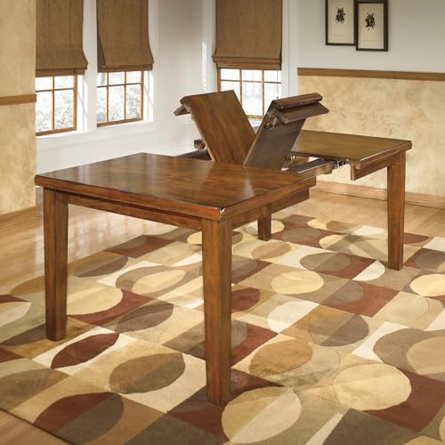 Signature Design by Ashley Ralene Extendable Dining Table, With Butterfly Leaf Seats 6-8, Wood Dining Room Table for Family Meals, Burnished Brown 42 x 60-78 Inch - Image 2
