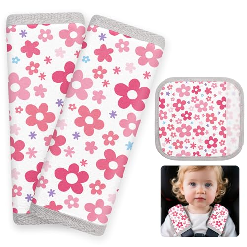 FIODAY Seat Belt Cover Pad for Baby, 2Pcs Soft Seatbelt Cushion Covers