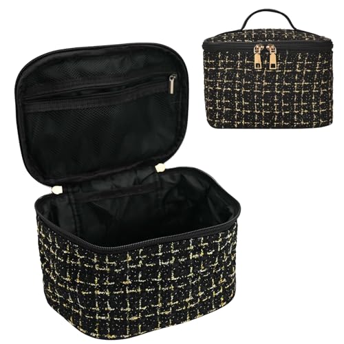 Beauty Case 3 Pezzi Floreale - Borsa Trucco Trapuntata Grande Capacit&agrave;