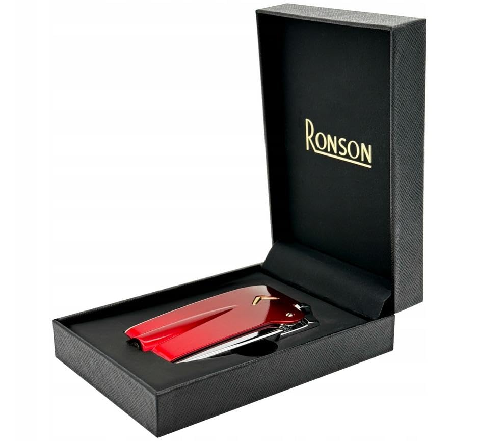 Encendedor Ronson Premier Varaflame rojo moderno miniatura 2
