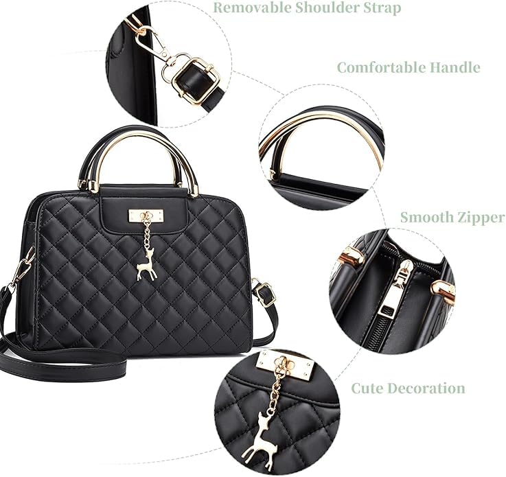 Danou - Handbag Tote Shoulder Purse Leather Crossbody Bag for Women & Ladies3