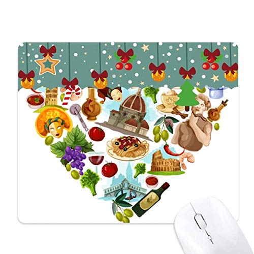 Tapis de souris spaghetti en forme de cœur idée cadeau originale bureau