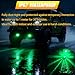 Kingshowstar 2Pcs Green Watermelon Lights,Turn Signal Cap Roof Trailer Marker Clearance Light Underglow Rock Tail Lighs for Semi Truck Pickup Trailer RV Bus Van Camper Golf Car,IP67 Waterproof
