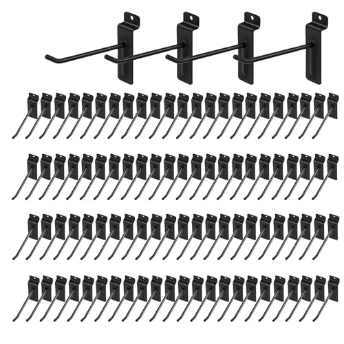 Polmart B033BL-4 Slatwall Hakenleiste 96 Stück