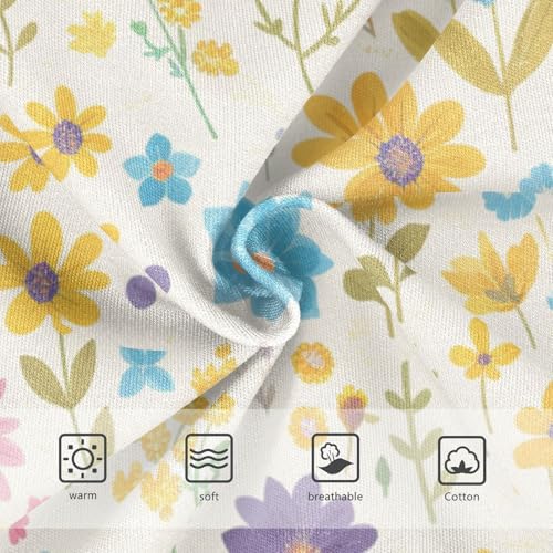 KLL Seamless Wild Flowers Farmhouse Toddler Boys Pure Cotton Nighttime Underwear Cute Children Panties3