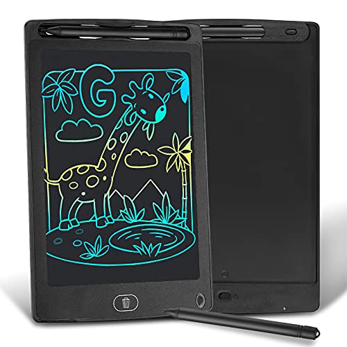 Bokadzi Tableau d'écriture LCD 8,5', Tableau d'écriture pour Enfants, Tableau d'écriture des Animaux amélioré, Tableau électronique pour Enfants, Jouets éducatifs et Cadeaux pour Enfants