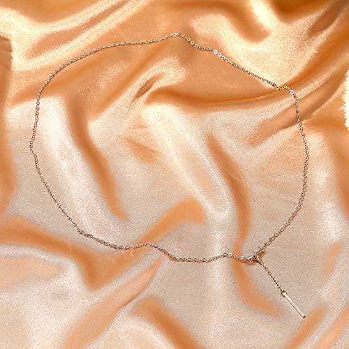 Long collier sexy pour soirée robe décolleté accessoire noué nœud papillon - 5