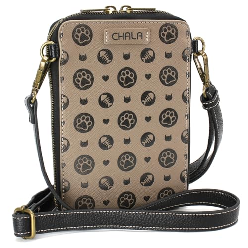 Image of CHALA Snap Crossbody RFID Protected Women Faux Leather Cellphone Purse with Adjustable Crossbody Strap