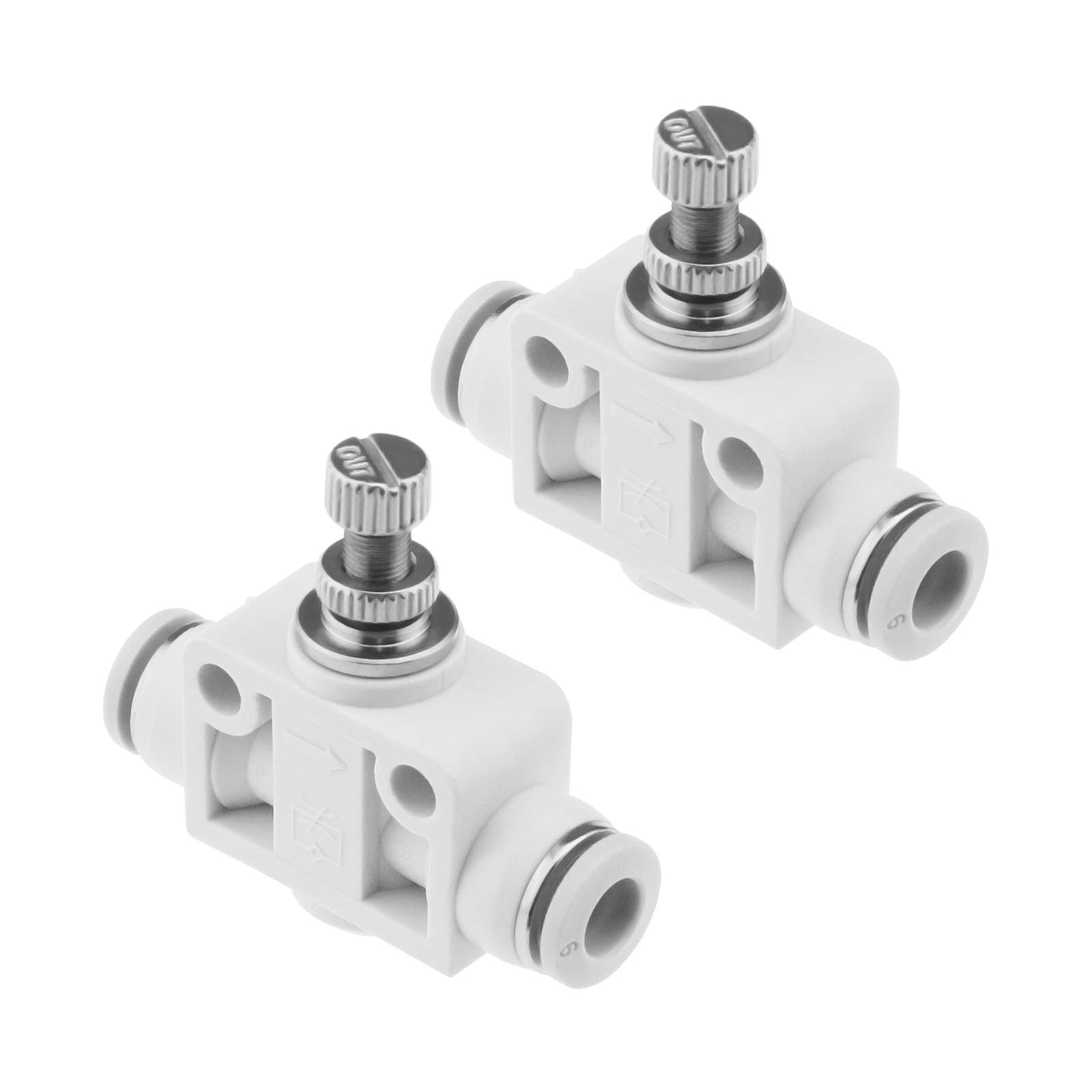 SG Store Valvola di regolazione del generatore di CO2 per acquario da 6 mm, regolabile, regolatore di anidride carbonica, valvola di controllo del flusso d'aria, forniture per acquario, acqua e erba,