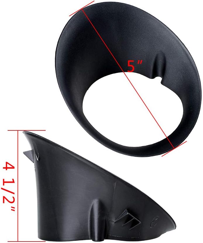 Astra Depot 1 Pair of Fog Light Bezel Set Compatible with 03-08 04 05 2009 DODGE RAM 3500 2500