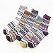 YEBUU Chaussettes dents femmes chaussettes moyennes en coton Fashion Street Print rayures chaussettes filles chaussettes amusantes baskets, multicolore, taille unique