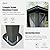 Domi Hardtop Gazebo 12x18FT, Aluminum Metal Gazebo with Galvanized Steel Double Roof Canopy, Curtain and Netting, Permanent Gazebo Pavilion for Patio, Backyard, Deck and Lawn, Grey