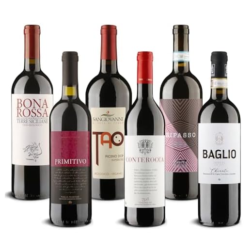 Osborne Solaz Tempranillo & Cabernet Sauvignon Trocken (1 x 0,75l) - Fruchtiger Rotwein aus der spanischen Wein-Region Tierra de Castilla 5 DELINAT – Weinpaket Bella Italia, Rotwein-Reise durch Italien: Piemont, Veneto, Toskana, Sizilien, Probierset, trocken, 6 Fl. Biowein à 0.75 l