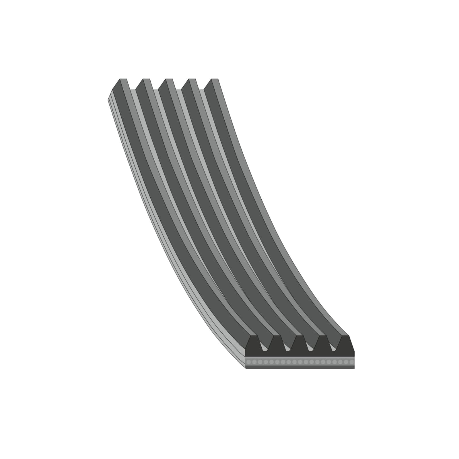 Febi Bilstein 28828 V-Ribbed Belt 865mm Length Replacement Fits BMW Mitsubishi