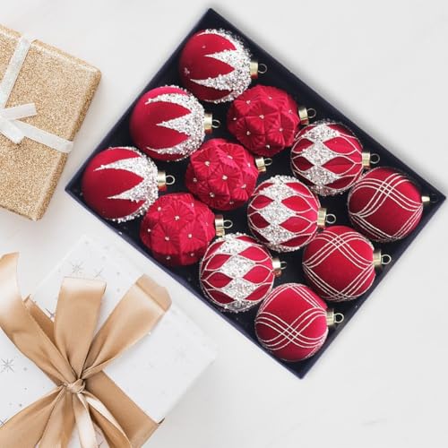 Ensemble d'ornements boules de Noël floquées, le coffret idéal à offrir - 8