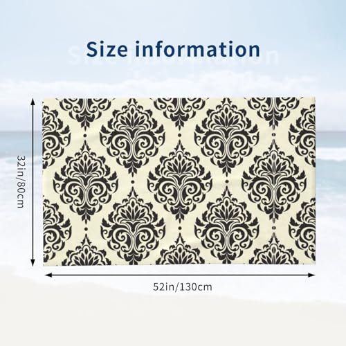 Serviette de bain microfibre imprimée éléphants d'Asie
