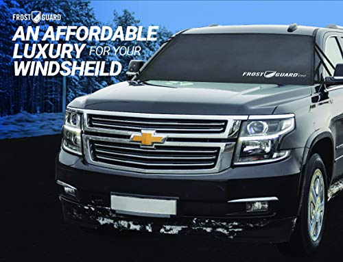 FrostGuard Pro | Premium Winter Windshield Cover for Ice and Snow with Wiper Blade Cover | XL Size Car Windshield Cover, Black | Fits Most Cars, Sedans, Small Trucks and SUVs – 70 x 41 Inches - Thumbnail 3