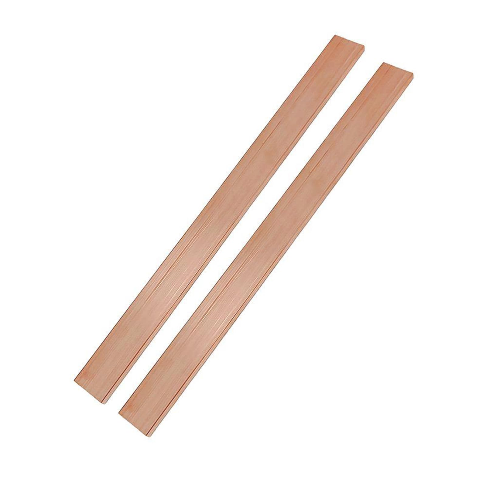 2Pcs 1/4" x 1" x 12" C110 Copper Flat Bar 12" Long, 6 x 25 x 305mm 99.98% Pure Copper Bus Bars DIY Craft, Electrical Connectors for Electroplating (2PCS,6 * 25 * 305mm)