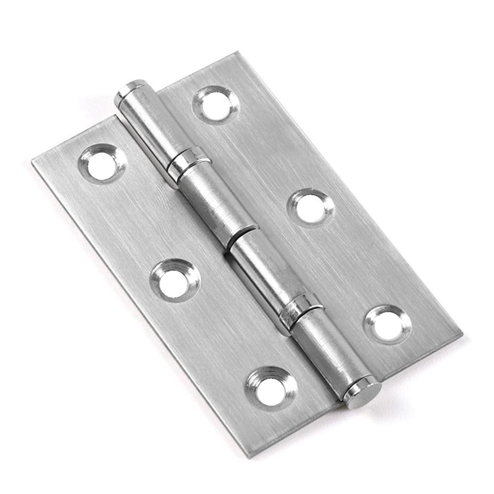 Udhsnjzg 2.5 Inch Door Hinges 1Pair/2Pcs Window Accessories Door Hinges 270 Degree Mute Cross Hinge Stainless Steel Furniture Hardware(2.5 Inch)