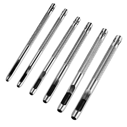 Leather Hole Punch,Leather Punch Tool ,Leather Stitching Punch, Leather Punch for Leather Watch Band, Leather, Gasket Belt, Fabric, Canvas Paper Plastics. ASONTAO (Hole Punch A)