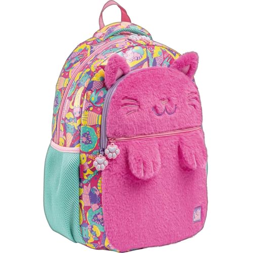Tilibra - Mochila de Costas Teen Purrfect Cats Rosa