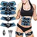 LEMENG EMS Trainingsgerät,Bauchmuskeltrainer, USB-Wiederaufladbarer Tragbarer Muskelstimulator,6 Modi & 9 Intensitäten, Bauchtrainer Elektrisch für Bauch, Arm, Bein-Fitness Trainings Gang