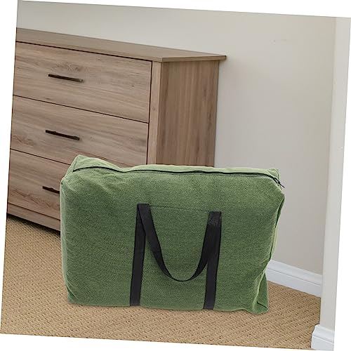 Travel Duffle Bag Extra Large Olive Green Canvas Weekender Bag with Smooth Zipper Versatile Storage for Clothes Quilts and Daily and Travel Use4