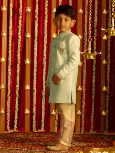 Image of VASTRAMAY Boy's Blended Sherwani Set