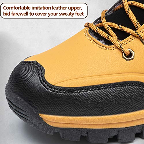 Plus Velvet Hiking Shoes, Wear-Resistant and Breathable Leather Cotton Shoes Snow Boots3