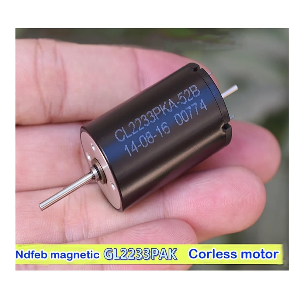 POWTAXBJGD 22mm*33mm Coreless Mute Electronic Starter NdFeB DC 12V-60V 48V 11600RPM High Speed Large Torque D-Shaft