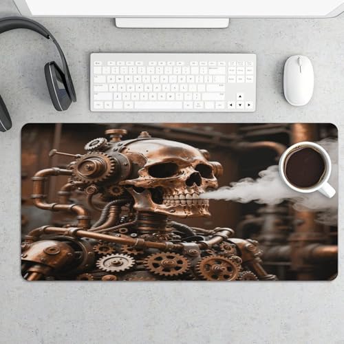 Steam - Punk Metal Skull Grande Alfombrilla de Ratón miniatura 5