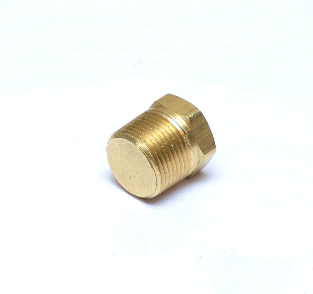 3/4 Male NPT MPT MIP Solid Hex Head Brass Pipe Plug Fitting Fuel/Air/Water/Boat Garboard Bilge Bung/Gas/Oil WOG