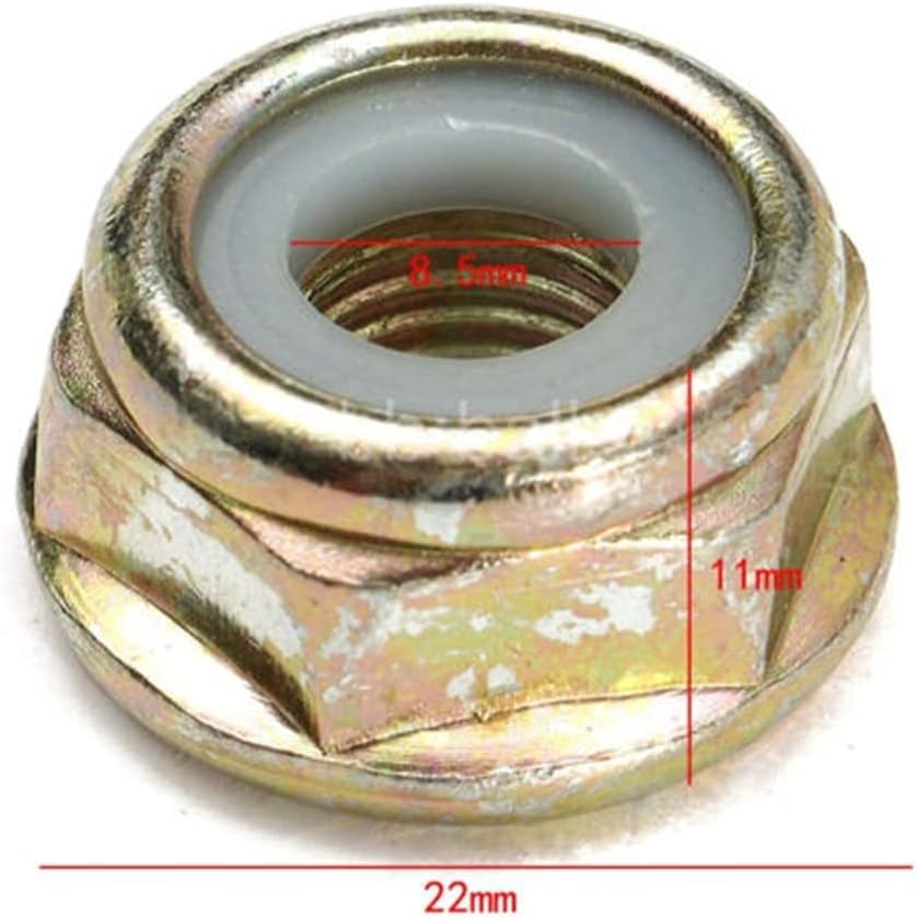 for Brushcutter Gearbox with M10x1.25 Left Handed Thread Blade Nut 22x11mm Professional Design