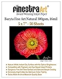 5' X 7' Baryta Semi-Gloss Fine Art Natural Inkjet Paper - 50 Sheets