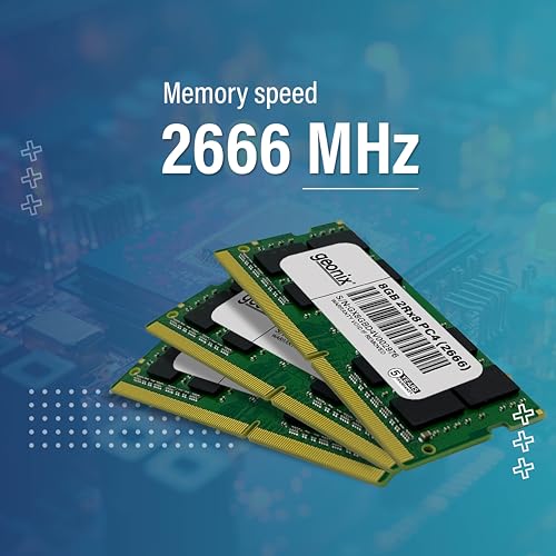 Image of Geonix Laptop RAM, 8 GB DDR4, Frequency-2666 Mhz, (8x2) IC, 260 Pin, 5 Years Warranty