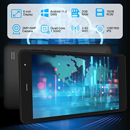Sztpsls Inch Android 11 Tablet, 16Gb Storage 128Gb Tf Expansion Tablets, Quad-Core A7 Processor 800X1280 Ips Hd Touchscreen Dual Camera Tablets, Support Wifi, Bluetooth #TOP1