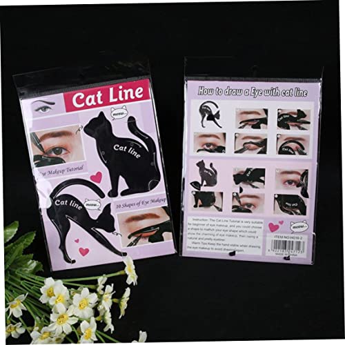 Plantilla de Deluxe para Delineador de Ojos con Forma de Gato, 2 Piezas miniatura 2