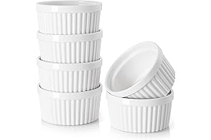 DOWAN 4 oz Ramekins for Creme Brulee