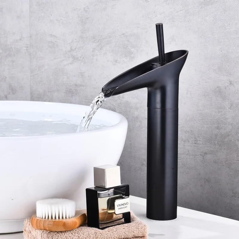 Jednootworowa bateria umywalkowa, nowoczesna bateria łazienkowa z regulacją wody zimnej i ciepłej, wykończenie w chromie, elegancka modernizacja toaletki, łatwa w montażu i konserwacji, odpowiednia