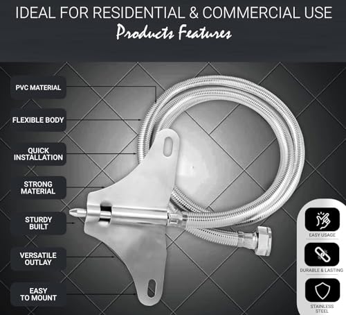 Image of Jet Spray For Toilet Ennius High-pressure Portable Jet Spray For Toilet - Jet Spray For Toilet Portable | bathroom jet spray - For cleaning | Toilet Jet Spray - Efficient Cleaning & Watering
