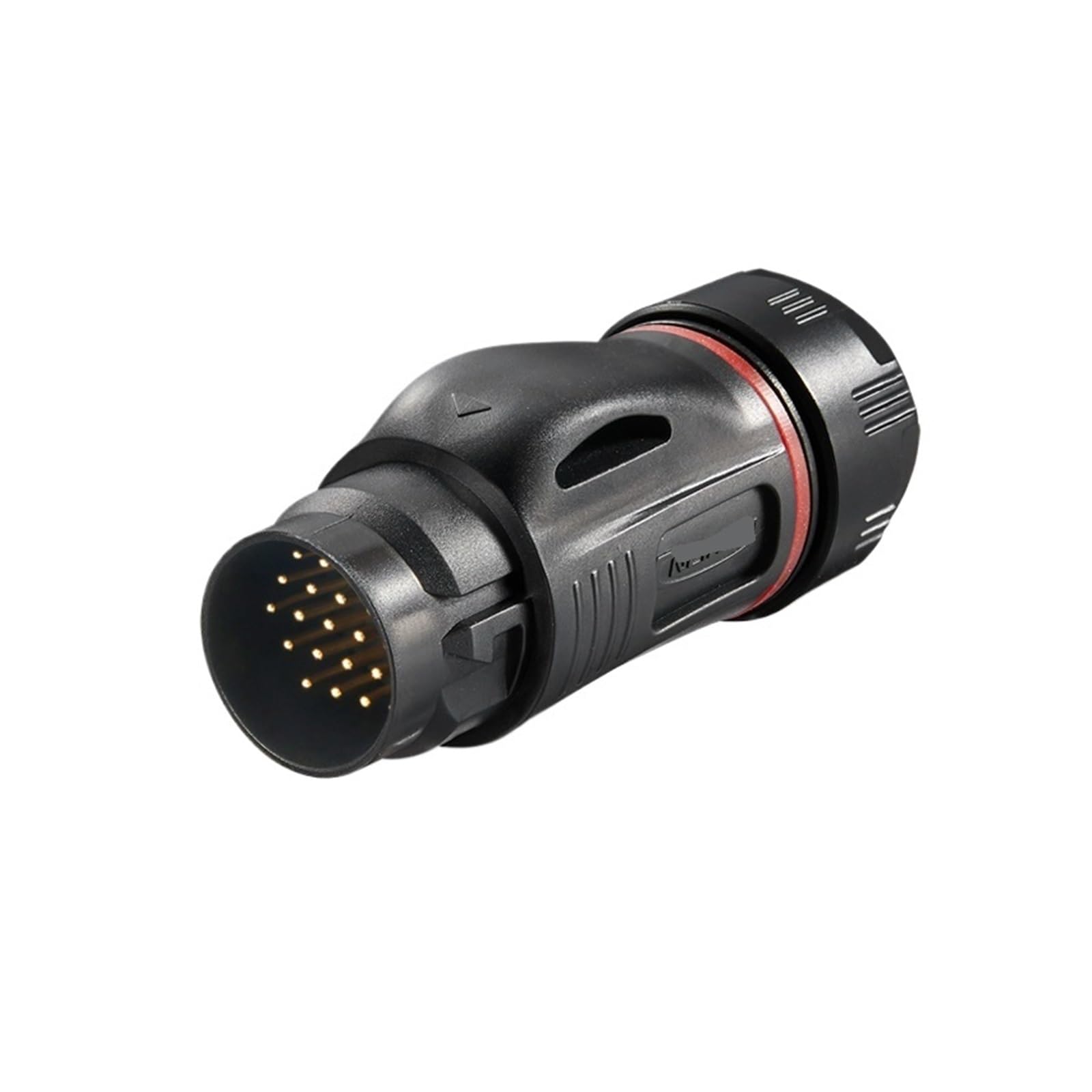 Conector BD-24 para solucionar cortes de señal en datos mediante 24 núcleos macho